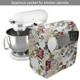 thumbnail image 2 of Shabby Flora Stand Mixer Cover, Summer Spring Season Buds Roses Lilacs Flowers Leaves Print, Kitchen Appliance Organizer Bag Cover with Pockets, 5 Quarts, Pale Pink Cream, by Ambesonne, 2 of 4