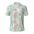 thumbnail image 2 of Daiia Watercolor Tiger Pattern Men’s Polo Shirts,Solid Deck Shirt,Classic Fit, Breathable Cotton Polo for Casual and Sport Wear-X-Large, 2 of 9