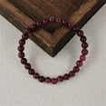 thumbnail image 4 of Handmade Garnet Beaded Bracelet - Stretch Elastic String Positive Energy Jewelry for Daily Wear - Unique Energy-Boosting Accessory for Men and Women, 4 of 7