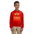 thumbnail image 2 of Awkward Styles Happy Thanksgiving Day Youth Sweatshirt for Boys Girls Gobble Turkey Crewneck Tops for Kids, 2 of 5
