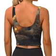 thumbnail image 3 of Lsque Adorable Otter Pair Hug Printed Women'S Sports Bra, Compression, Moisture Wicking, High-Impact Sports Bra For Women,Supportive sports bra-Medium, 3 of 9