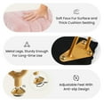 thumbnail image 4 of MCQ Stool Chair with Storage Space,with Non-Slip Feet, for Dressing Room, Bedroom, Pink, 4 of 6