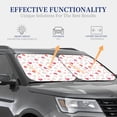 thumbnail image 4 of Gukieu Red coral and scallop seashell Print Car Windshield Sun Visor, Foldable Anti-UV Car Sun Visor Suitable for Vans, Trucks Car Accessories-Medium, 4 of 6