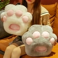 thumbnail image 4 of Wovilon Cat Claw Palm Foot Warmer Slippers Dormitory Office Foot Warmer Cover Foot Warmer Shoes Pillow Cases Standard Size, 4 of 7