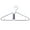 1-Grey, variant on Foldable Coat Hanger - Portable Travel Hangers, Space Saving Fold in Half Design, Lightweight Plastic Hangers for Coat & Clothing (Green,1 Pack)