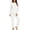 White, variant on Busydd Fuzzy Pj Sets for Woman Comfy Warm Solid Color Fleece Pajamas Casual Long Sleeve Crew Neck Top and Pants Two Piece Sets S