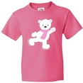 thumbnail image 3 of Inktastic Polar Bear, White Bear, Ice Skating Bear, Scarf Youth T-Shirt, 3 of 5