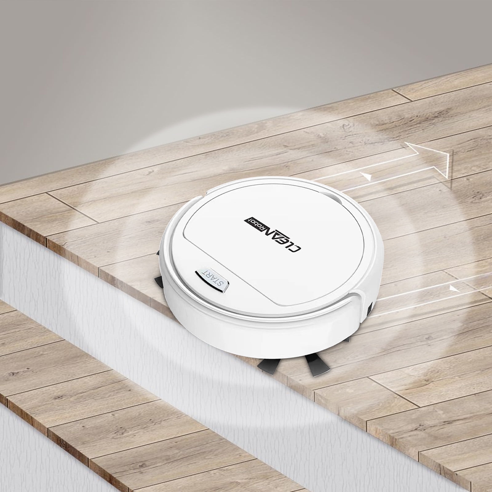 Matoen Robot Vacuum Cleaner, Super Thin, Powerful Suction, Quiet, Self-Charging Robotic Vacuum Cleaner, Cleans Hard Floors to Medium-Pile Carpets, White