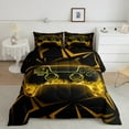 thumbnail image 2 of jejeloiu Console Game Lovers Queen Comforter Set,Neon Orange Gamepad Bedding Sets,Modern Video Games Bedding Comforter Set For Boys Teens,Ultra Soft Home Decor Reversible,3 Pieces, 2 of 8