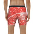 thumbnail image 4 of Salouo Beef Steaks Pattern Men's Boxer Briefs, Soft & Breathable Underwear Elastic Waistband Briefs for Men,1-Pack, 4 of 7