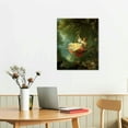 thumbnail image 2 of JEUXUS  Jean Honore Fragonard The Swing Prints - Fine Art Poster - Classicism Painting Vintage Canvas Wall Art Landscape for Living Room Bedroom Home Decor, 2 of 4