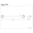 thumbnail image 4 of Kingston Brass Laurel 24" Towel Bar, 4 of 4