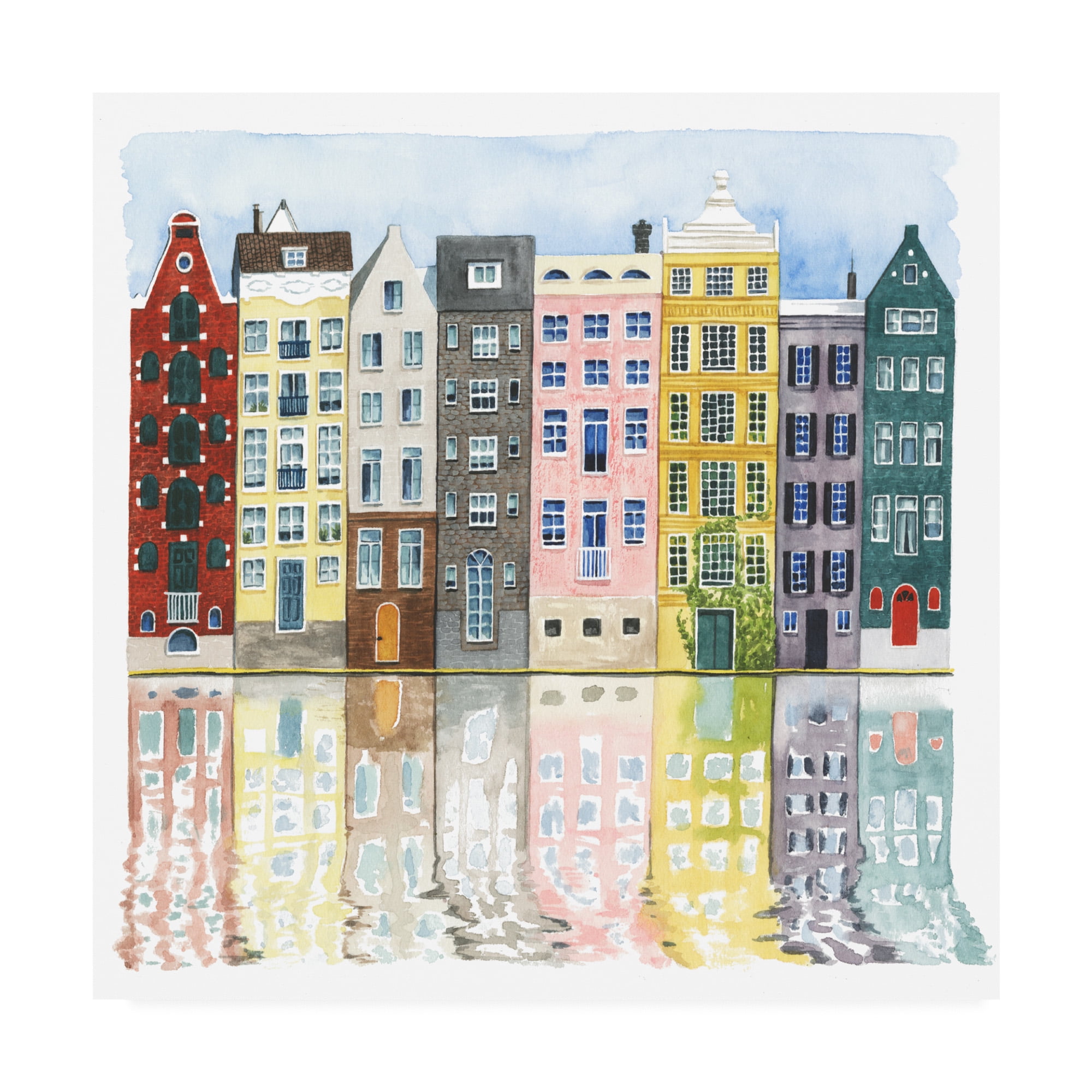 Trademark Fine Art 'Neighborhood II' Canvas Art by Grace Popp