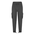 thumbnail image 4 of FDGIU Men's Fleece Joggers Sweatpants - Winter Warm Loose Fit Pants with Pockets, Outdoor Running Hiking Trousers, 4 of 6