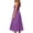 Purple, variant on CHUMUD Summer Dresses for Women Spaghetti Strap Square Neck Tiered Maxi Dress, Smocked Bust Flowy Casual Long Dress