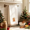 thumbnail image 2 of Clearance! Christmas Gingerbread Man Kitchen Towel, Absorbent Decorative Hand Dish Towel 24x16in, Holiday Xmas Tea Towel for Cooking Baking, Home Kitchen Decor & Christmas Gift, 2 of 7