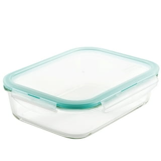 Glasslock Taper Rectangular Glass Food-Storage Container with Locking Lids Anti-Spill Microwave Safe 57.5 oz / 1700 ml - 3 Container Set