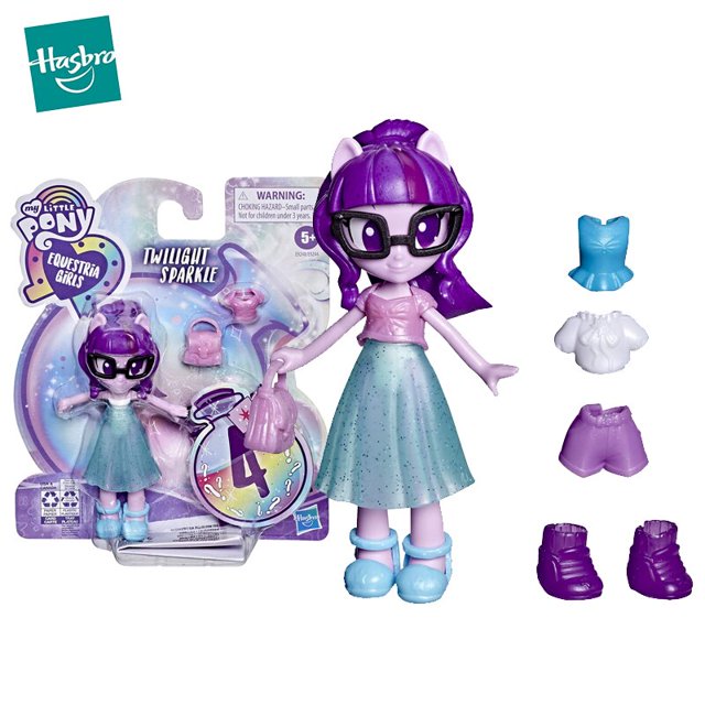 Hasbro My Little Pony Mini muñecas, figura de acción de anime, juguetes de movimiento conjunto para niñas, juguetes de Equestria para niños, cumpleaños, 12 cm zhangyuxiang LED