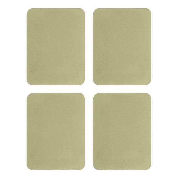 Uxcell 4Pcs Iron on Patches for Clothing Repair, Mending Fabric Repair Patch Cotton for Clothes Pants Bags, 5x4 Inch Khaki