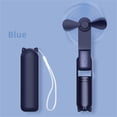 thumbnail image 1 of Handheld Fan with 2000 mAh Powerbank Max 8 Hours Runtime,Personal Fan Portable Battery Operated or USB Powered Folding Personal Fan,3 Speeds,Rechargeable Quiet Mini Fan-Blue, 1 of 6