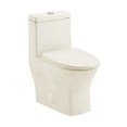 thumbnail image 3 of MacKenzie One-Piece 10" Rough-in 1.1/1.6 GPF Dual Top Flush Round Toilet in Glossy Bisque, 3 of 6