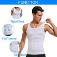 thumbnail image 4 of Vaslanda 2 Packs Men Slimming Body Shaper Vest Compression Shirt Gym Workout Tank Top Sleeveless Abdomen Shapewear, 4 of 6