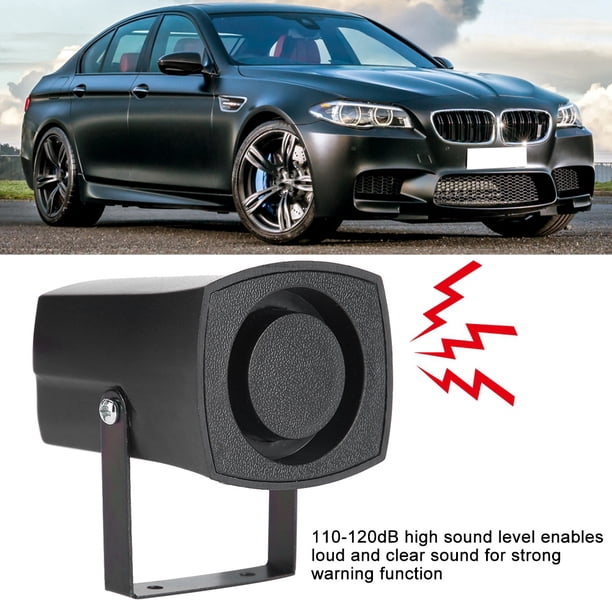 110 120db Marcha Atrás del Coche, Sonido 6 Tonos Zumbador Bocina Alarma Sirena de Respaldo Altavoz 12V