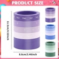 thumbnail image 3 of Pencil Pen Holder for Desk, Purple 2-In-1 Rotating Desk Organizer with Rotating Rings, Used for Home Study, Office Stationery Storage Stationery Storage Cute Desktop Accessory, 3 of 4
