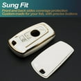 thumbnail image 3 of Lexiaoo Smart Remote Key Cover Key Fob Case Shell for Fit BMW 1 3 4 5 6 7 Series X3 X4 M5 M6 GT3 GT5 White, 3 of 7