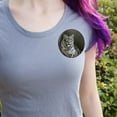thumbnail image 2 of Snow Leopard on Ledge Pinback Button Pin, 2 of 5