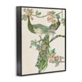 thumbnail image 4 of Stupell Industries Peacock & Cherry Blossoms Animals & Insects Painting Black Framed Art Print Wall Art, 24 x 30, 4 of 10