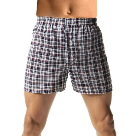 Hanes Men`s TAGLESS Woven Boxers 3X-5X - Best-Seller, 4XL, Assorted ...