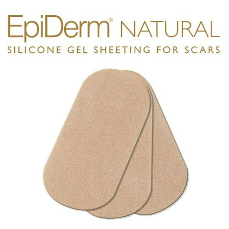 Scar Reduction Treatment Silicone Gel Sheets 3 Pcs Beige by