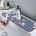 thumbnail image 7 of Sikiie Watercolor Flowers Butterfly Splash Guard for Sink Faucet-1 PC Super Absorbent Fast Drying Mat Sink Gadgets-Splash Guard for Kitchen, Sink Mat, 7 of 7