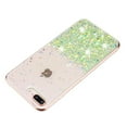 thumbnail image 3 of Case for iPhone 8 Plus / iPhone 7 Plus, Luminous Fashionable Trendy Shiny Glitter Phone Cover, Gradient Non-Yellowing Shockproof with Glamorous Shimmering Protection Case, Green, 3 of 6