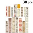 thumbnail image 2 of Autocollants pour Papier Scrapbook Rétro : 30 Pcs Autocollants de Planificateur DIY Fournitures de Journalisation, 2 of 9