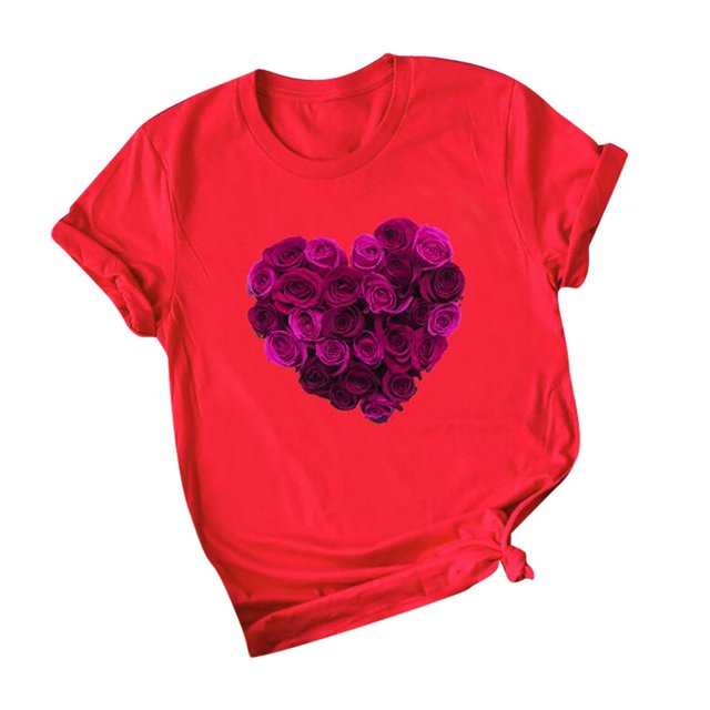 Qiopertar T-shirts à Manches Courtes Col Rond Imprimé Léopard pour Femmes Blouse en Solde à Moins de 5$ en Solde