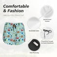 thumbnail image 4 of Salouo Travel1 Print Women's 2 in 1 Running Shorts Double-Layer Shorts Athletic Workout Gym Yoga Shorts Running Shorts for Women-XX-Large, 4 of 7