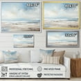 thumbnail image 4 of Designart "Minimalist Scenery Along The Coastal Beach III" Coastal Ocean Floater Framed Wall Decor, 4 of 5