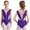 Purple, variant on iiniim Kids Girls Figure Ice Skating Dress Tassel Skirted Leotard Rhythmic Gymnastics Competition Costume Dancewear Coffee 12