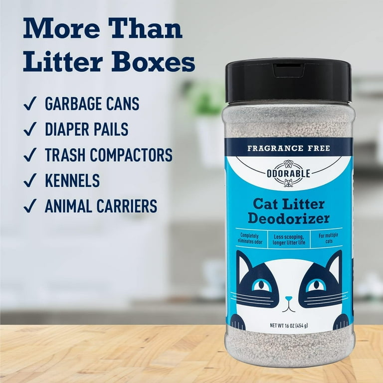 Odorable Cat Litter Deodorizer Fragrance Free Litter Box Odor Eliminator