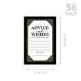 thumbnail image 5 of Koyal Wholesale Gold Art Deco Wedding Advice & Well Wishes Guest Book Cards for Bride and Groom, 56 Pack, 5 of 5