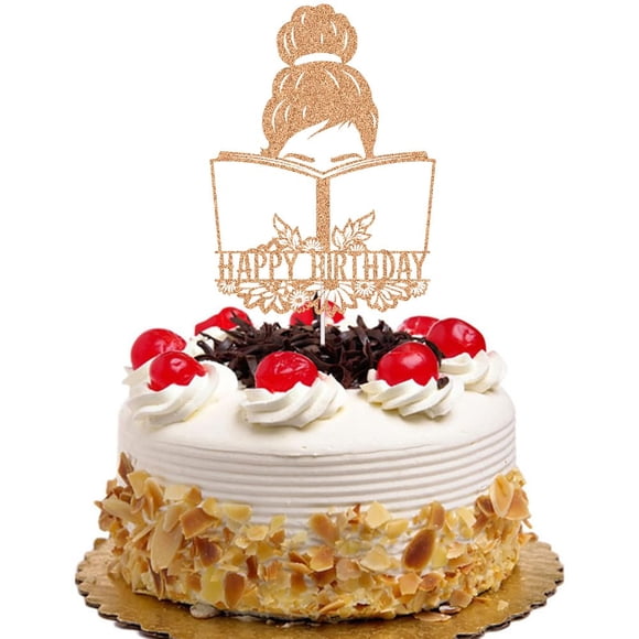 Cake Topper QXQXBA, club de lectura de feliz cumpleaños para niñas