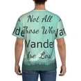 thumbnail image 2 of Naloa Not All Those Who Wander Are Lost1 Men's T-Shirt Sport T-shirt Men's Basic Tee Casual Men's Shirt, Round Neck, Short Sleeves - XX-Large, 2 of 5