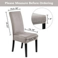 thumbnail image 3 of Velvet Chair Covers for Dining Room Set of 2, Soft Stretch Velvet Chair Slipcovers Removable Chair Protectors Covers,Taupe, 3 of 7