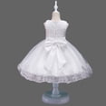 thumbnail image 4 of RMGVDSD Girls Birthday Party Dress Flower Girl Dresses Sleeveless Puffy Tulle Dresses Princess Pageant Formal Wedding Party Gown Kids Dress 2-3 Years, 4 of 8