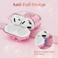 thumbnail image 3 of (with Safety Lock) Clear Case Compatible with Airpods 4 Cases 2024 Women, Cute Soft TPU Transparent AirPods 4th Generation Case iPods 4 Earbuds Case Girl Strawberries Keychain for Airpod iPod 4th Gen, 3 of 7