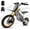 White, variant on Aoemoe Electric Dirt Bike for Teens Adults, 14"/12" Fat Tire 2000W (Peak 3000W) 48V 30AH Battery 42MPH Hydraulic off-Road Age 13+ (Gold)