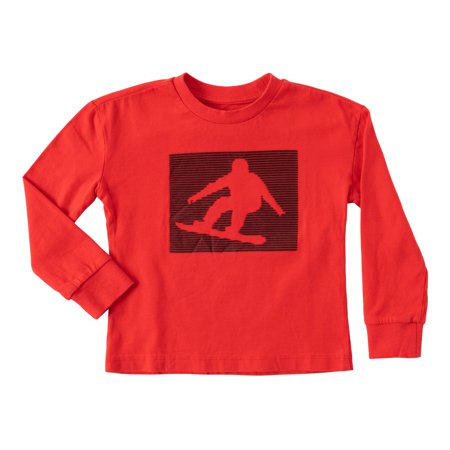 

KIDPIK Boys Long Sleeve Snowboarder Graphic T-Shirt Size: 12 Months - XXL (16)