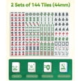 thumbnail image 2 of Vakiorn Foldable Automatic Mahjong Table with Wheels Poker Game Table Dual Direction Smart Motor USB Charging Cup Phone Holders 144 Tiles for Home Office Business, 2 of 9